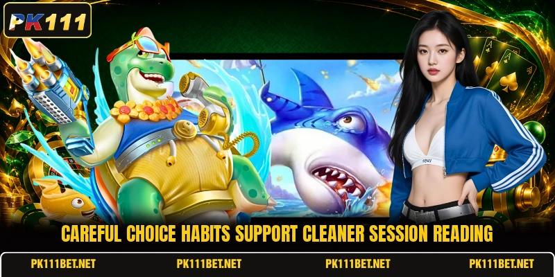 Careful choice habits support cleaner session reading Careful choice habits support cleaner session reading