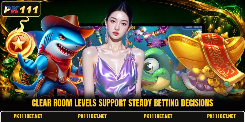 Clear room levels support steady betting decisions Clear room levels support steady betting decisions