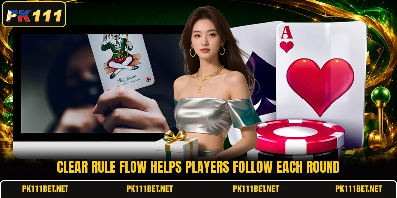 Clear rule flow helps players follow each round Clear rule flow helps players follow each round