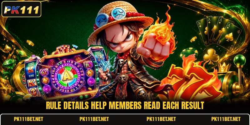 Rule details help members read each result Rule details help members read each result