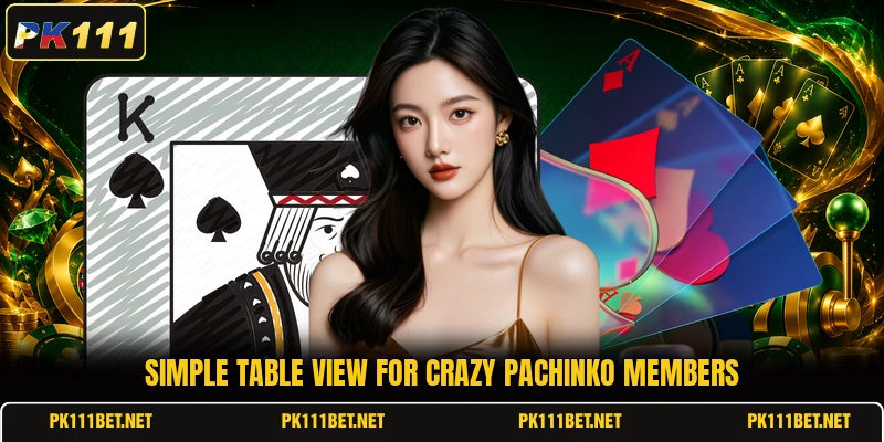 Simple table view for crazy pachinko members Simple table view for crazy pachinko members