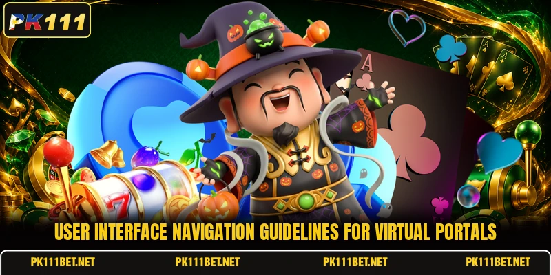 User interface navigation guidelines for virtual portals